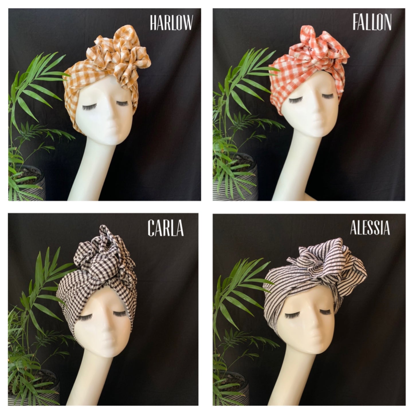 Alessia wired turban