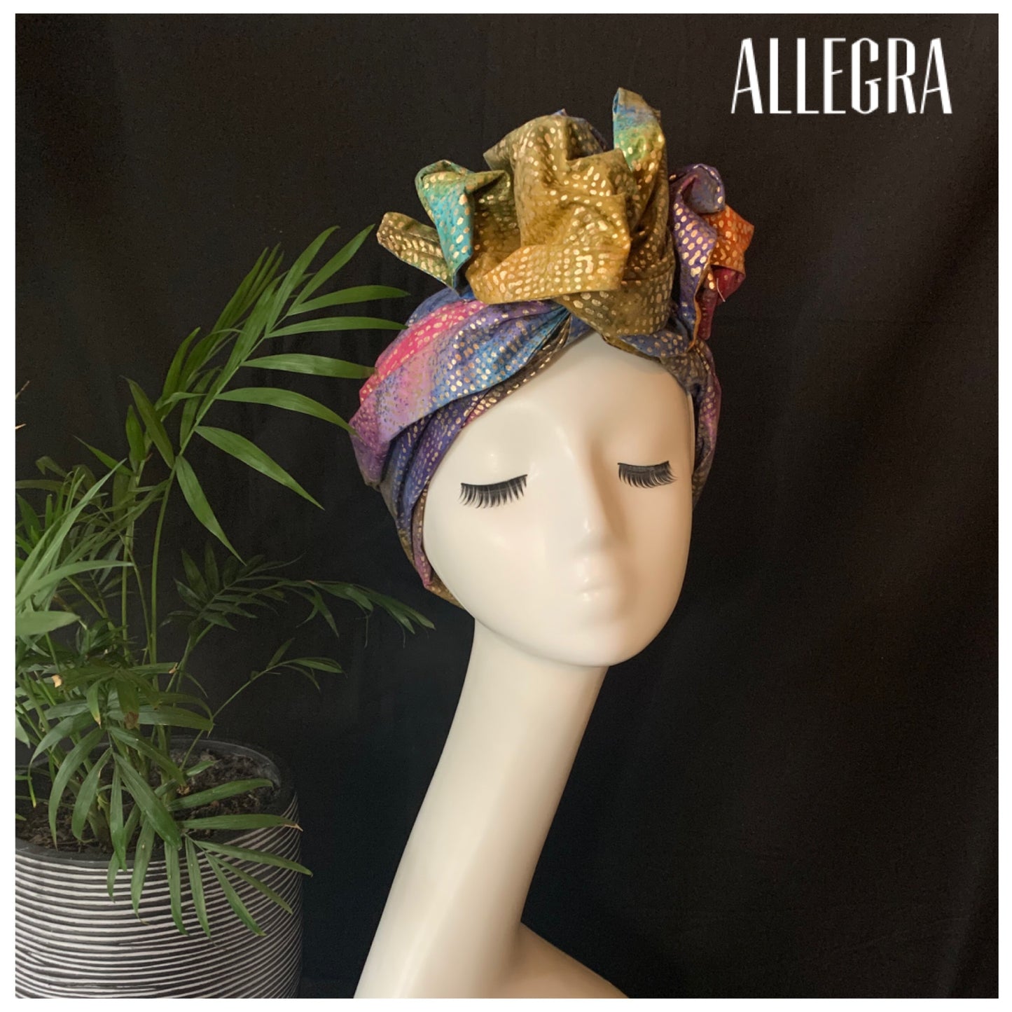 Allegra wired turban