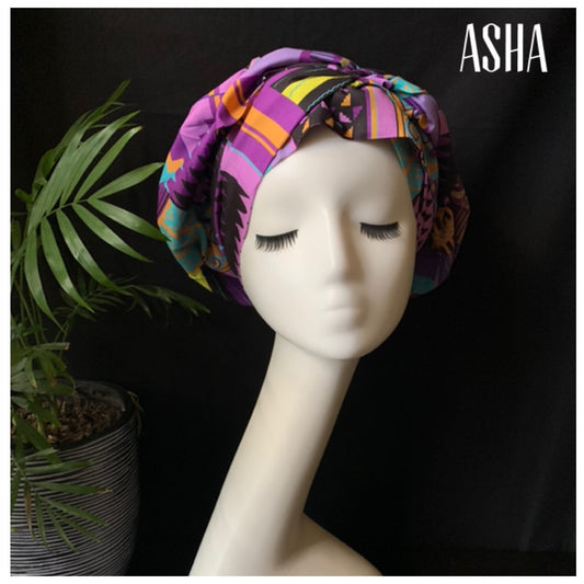 Asha silk sleep bonnet