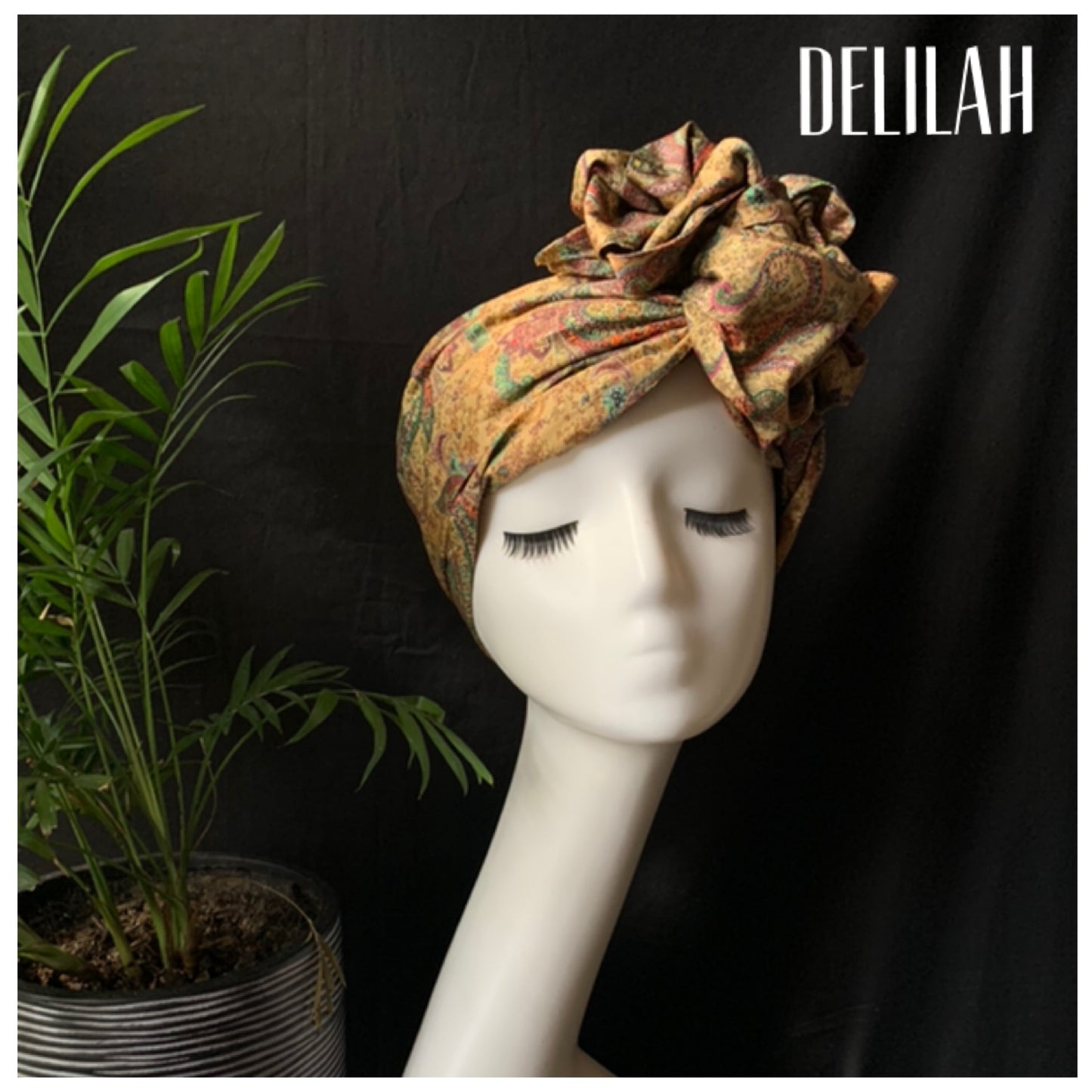 Delilah wired turban