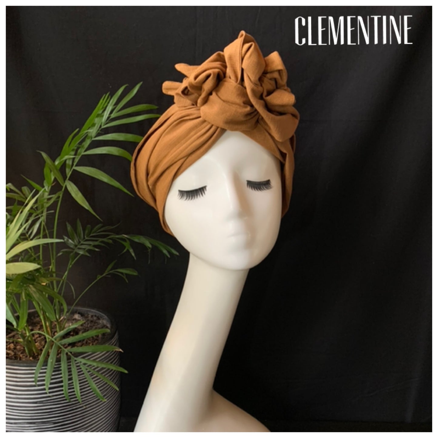 Clementine wired turban